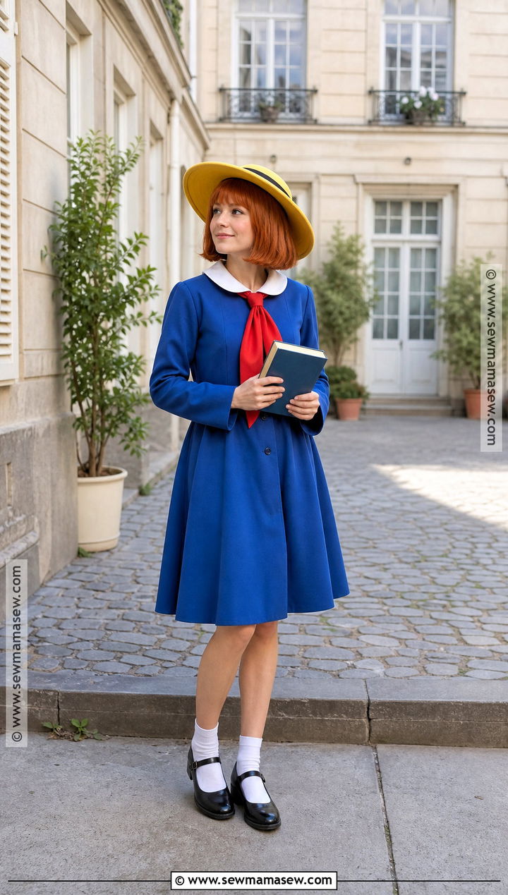 Classic Madeline Costume With Blue Coat - 30 madeline costume ideas