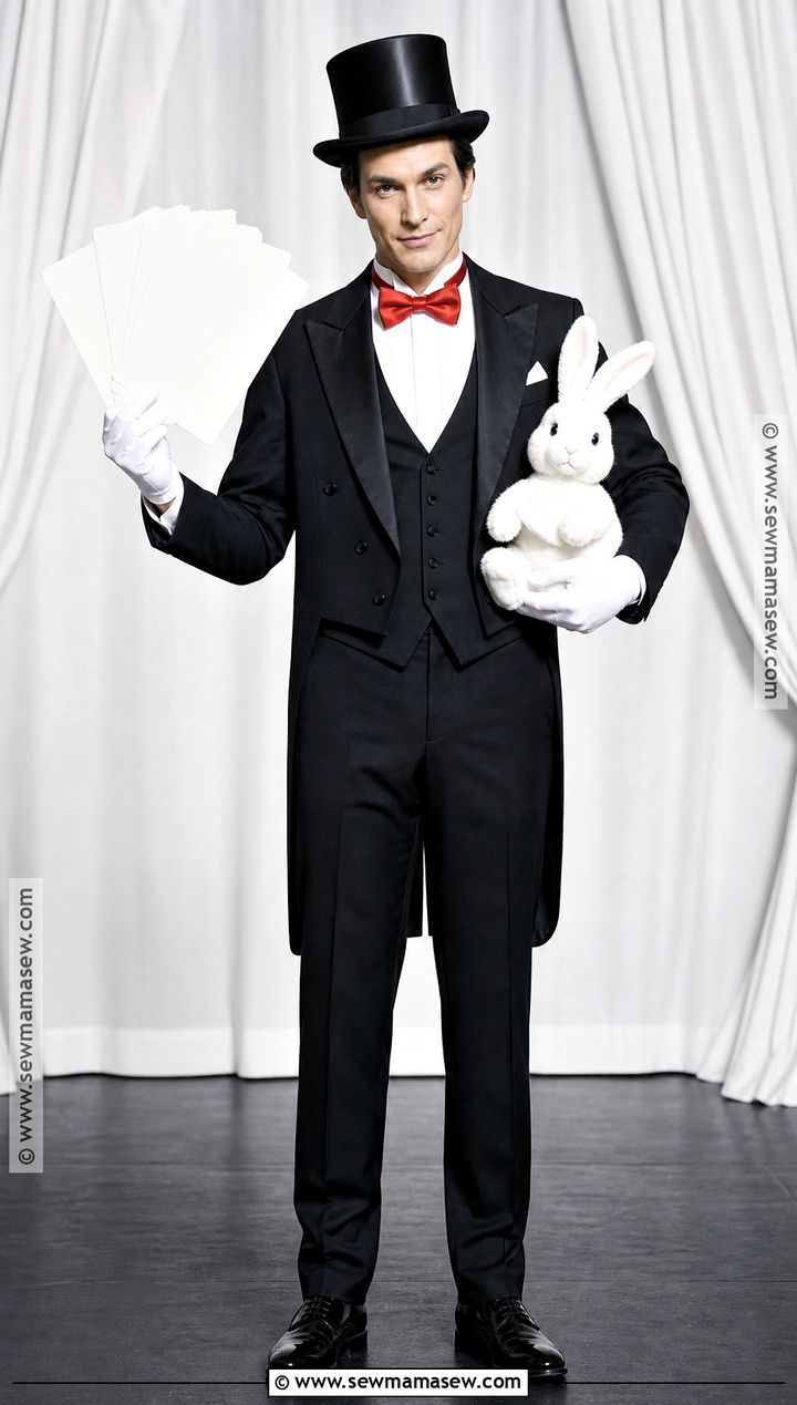 Classic Magician Costume With Tailcoat - 50 men halloween costumes