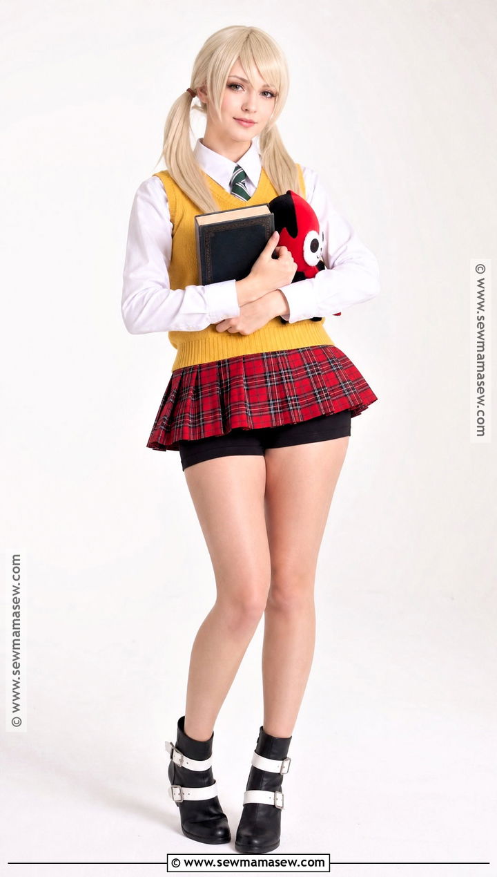 Classic Maka Cosplay With Yellow Vest - 30 maka cosplay ideas