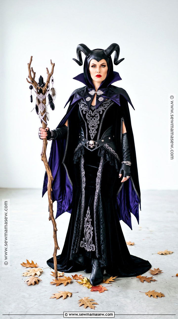 Classic Maleficent Costume With Black Gown - 50 maleficent costume ideas