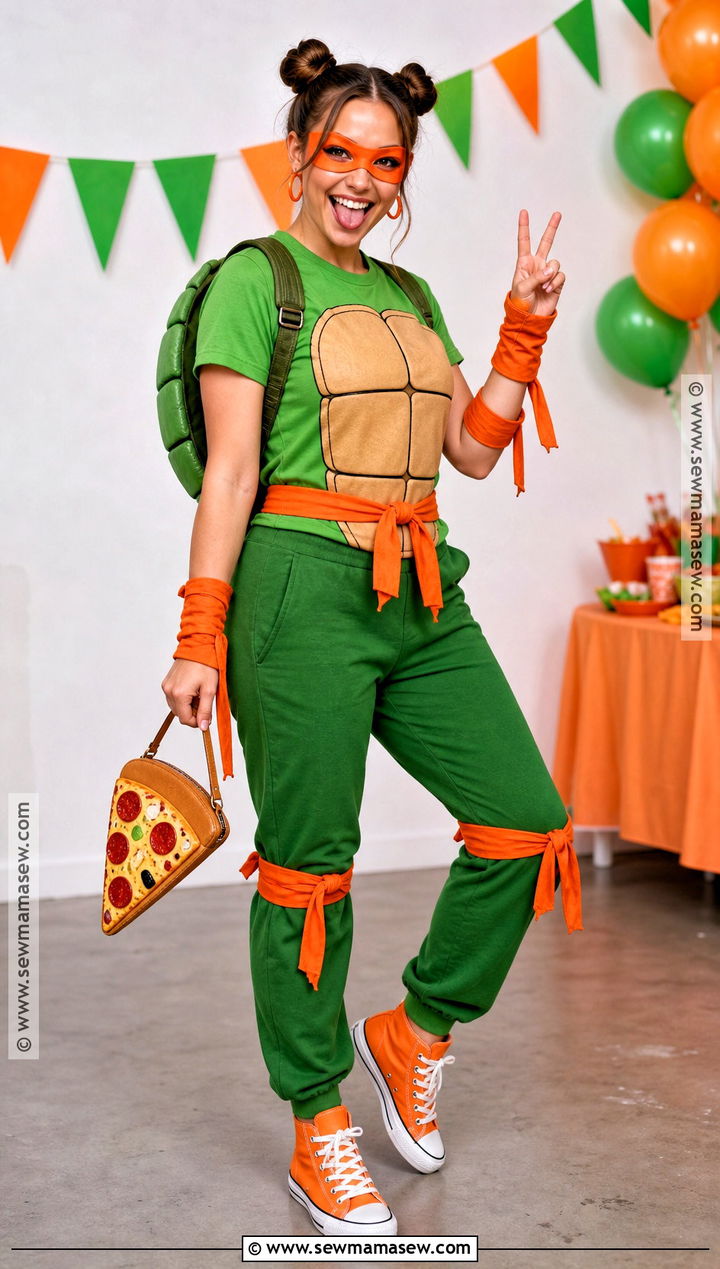 Classic Michelangelo Ninja Turtle Costume - 30 Ninja Turtle Costume Ideas for Women