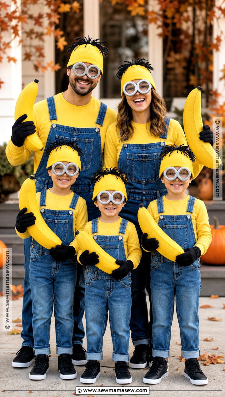 Classic Minion Family Costume - 30 minion family costume ideas