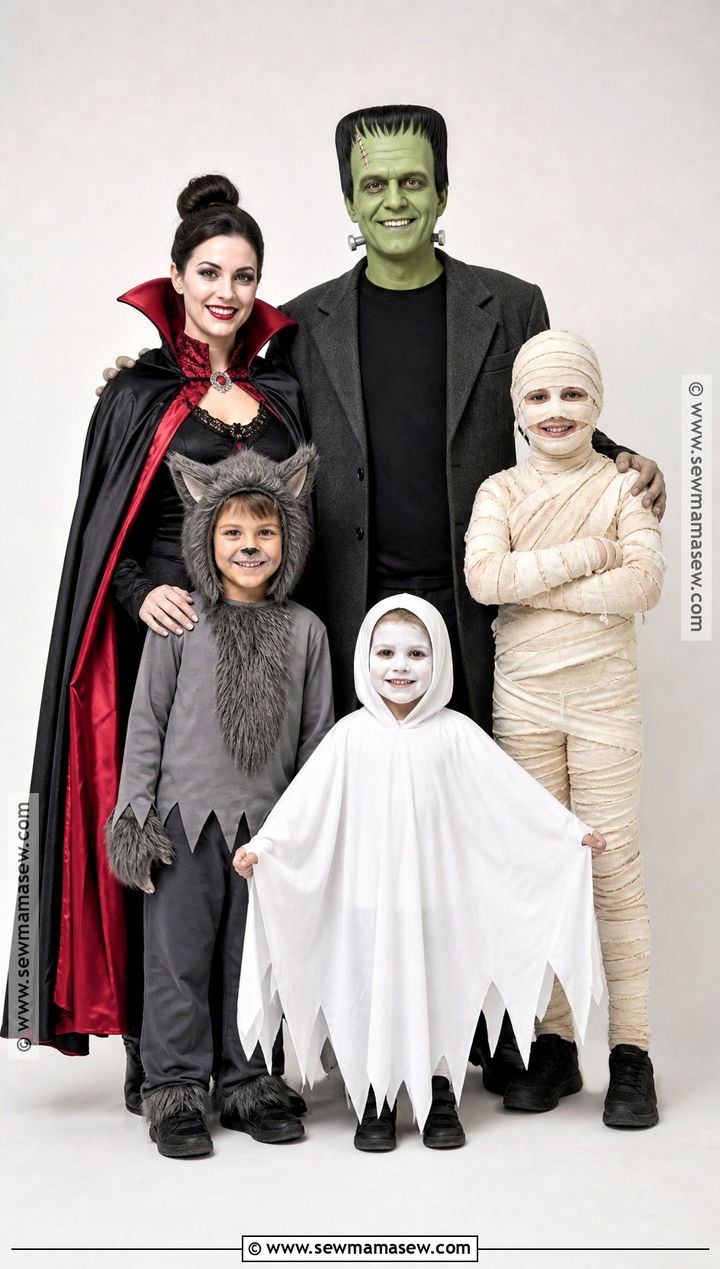 Classic Monster Family Costume - 45 family costume ideas