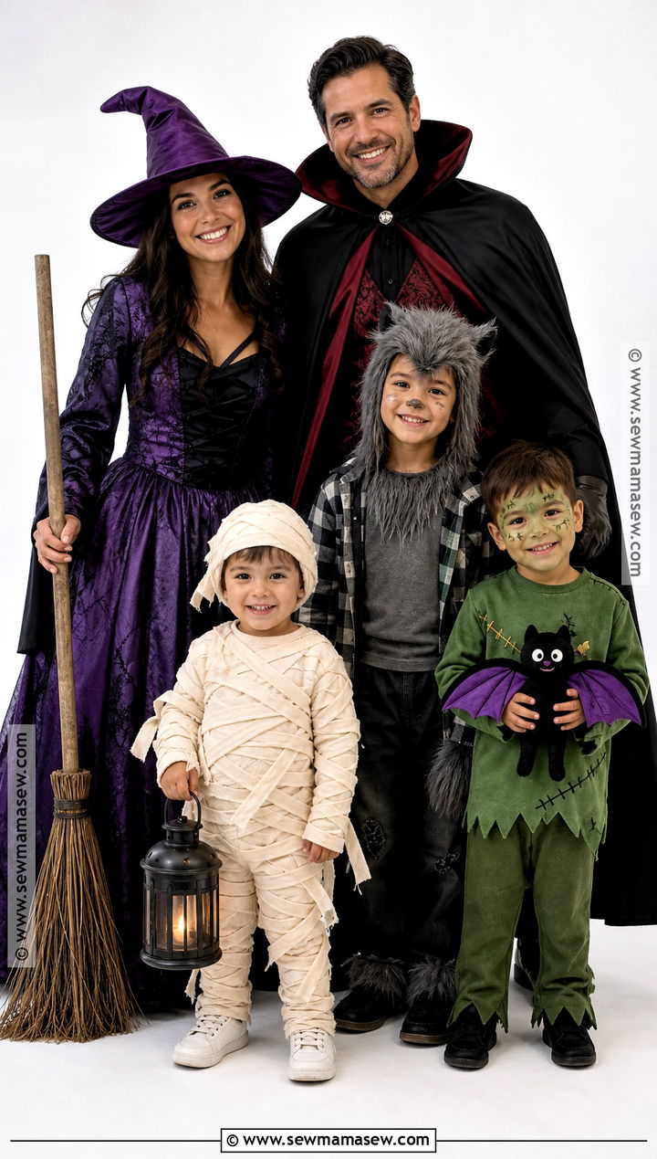 Classic Monster Family Costume With Toddler - 35 family halloween costumes with for toddlers