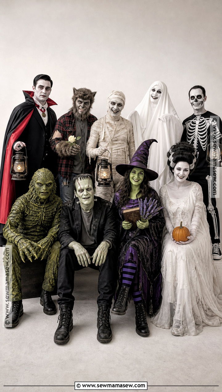 Classic Monster Group Costume - 30 halloween costumes for big groups