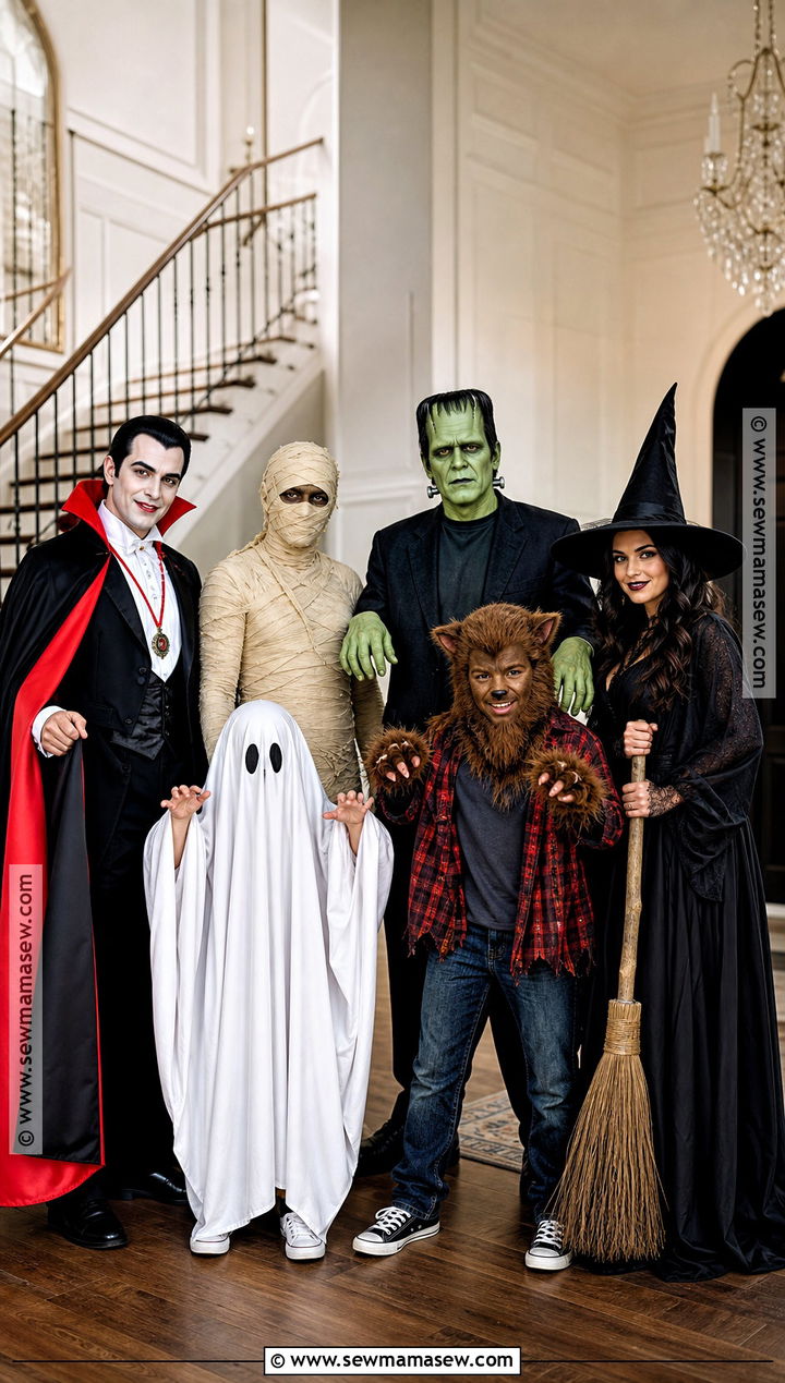 Classic Monsters Group Costume - 30 Group Dress Up Ideas