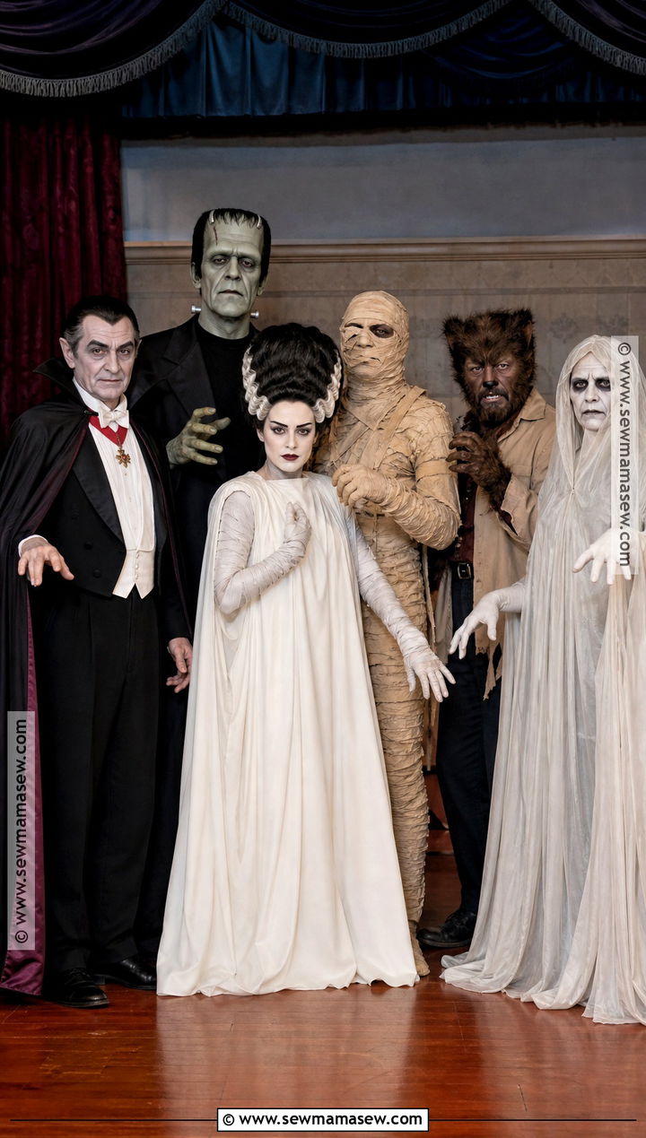 Classic Monsters Group Costume - 30 best group halloween costumes