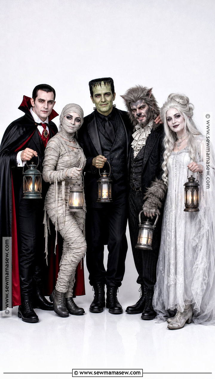 Classic Movie Monsters Group Costume - 30 Grown Ups Costume Ideas