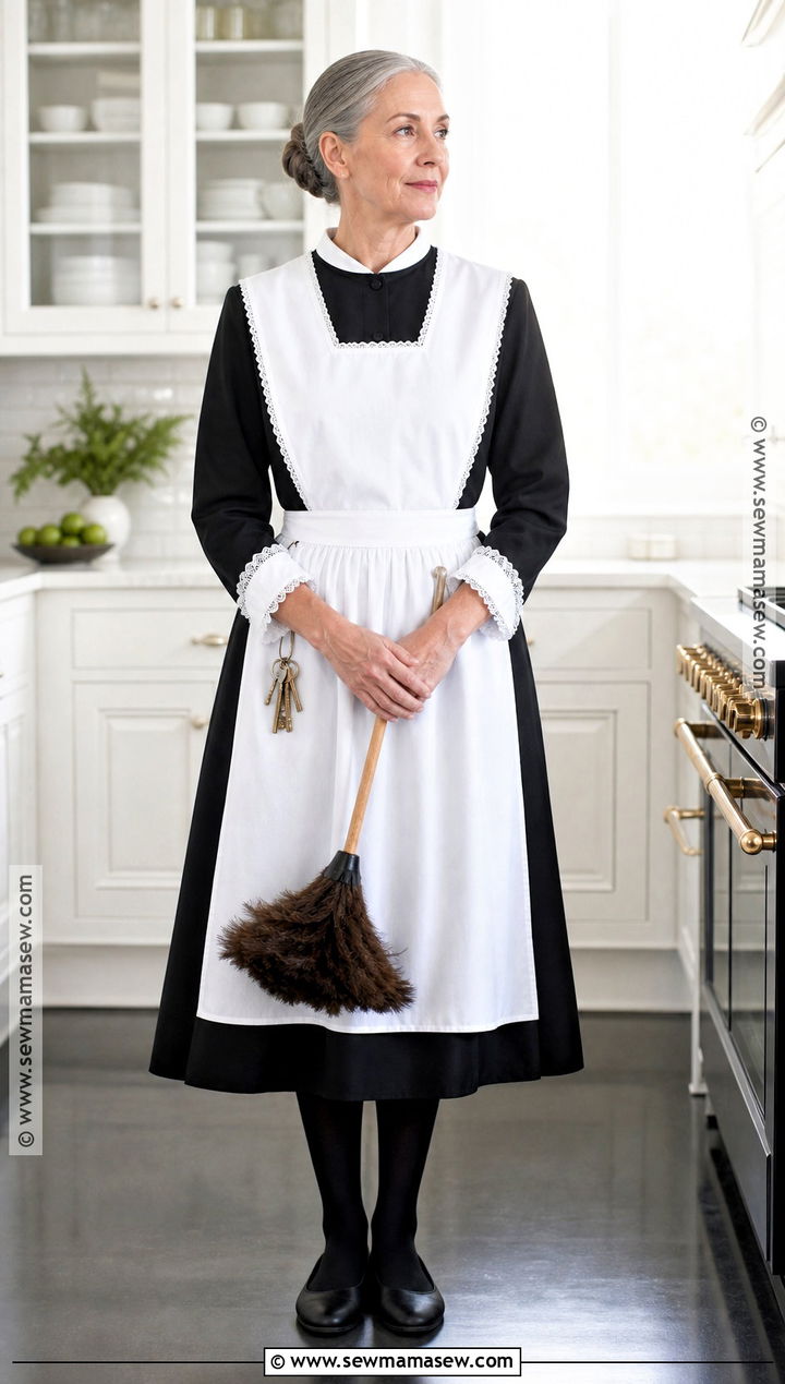 Classic Mrs White Housekeeper Costume - 30 clue character costumes