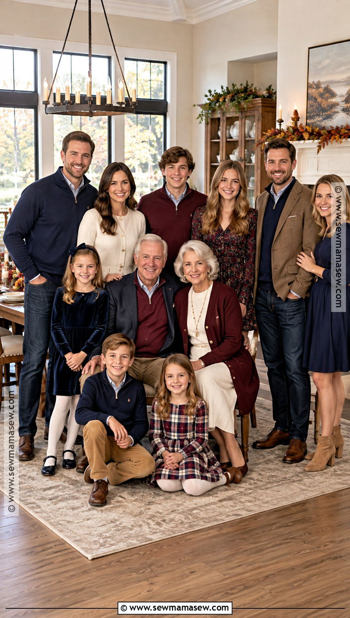 Classic Multigenerational Thanksgiving Family Outfit - 20 thanksgiving outfit ideas for family