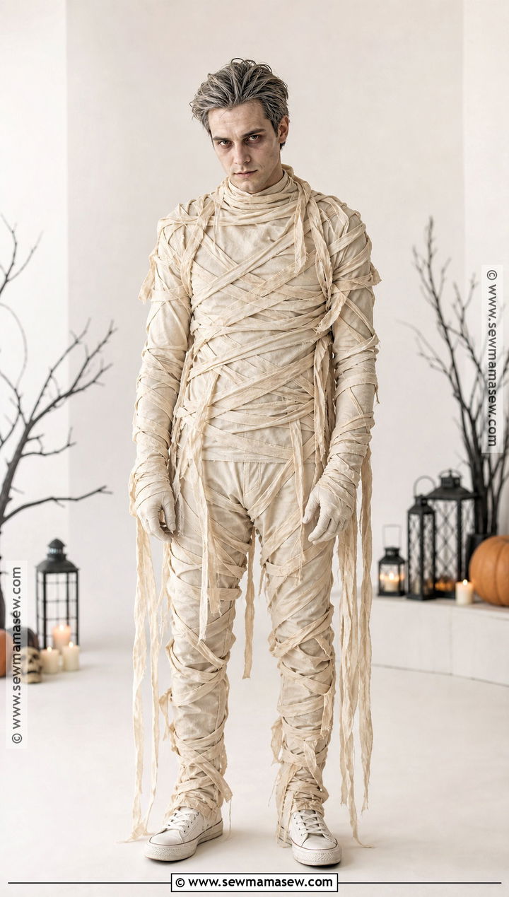 Classic Mummy Costume With Wrapped Layers - 45 mens halloween costumes