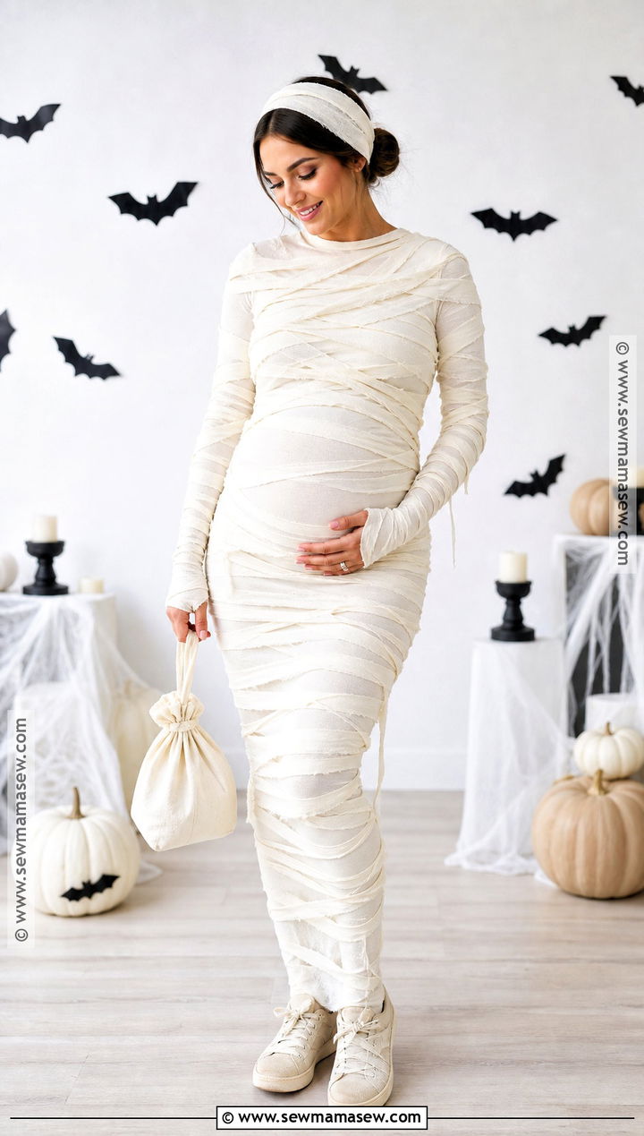 Classic Mummy Maternity Costume - 30 maternity halloween costumes