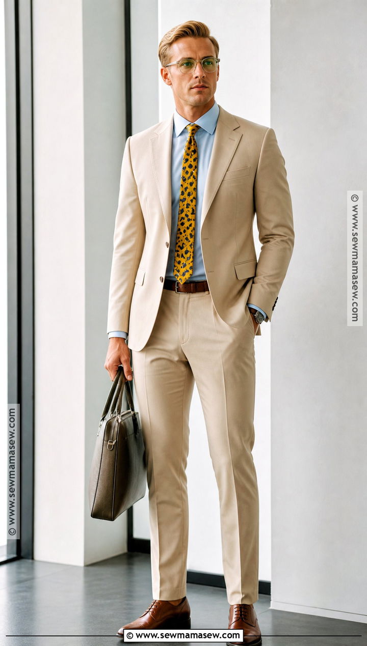 Classic Nanami Cosplay With Beige Suit - 40 nanami cosplay ideas