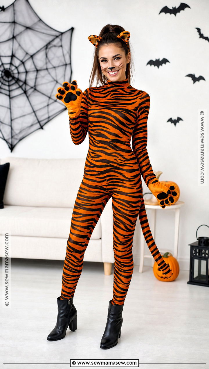 Classic Orange Tiger Costume - 35 Tiger Costume Ideas for Women