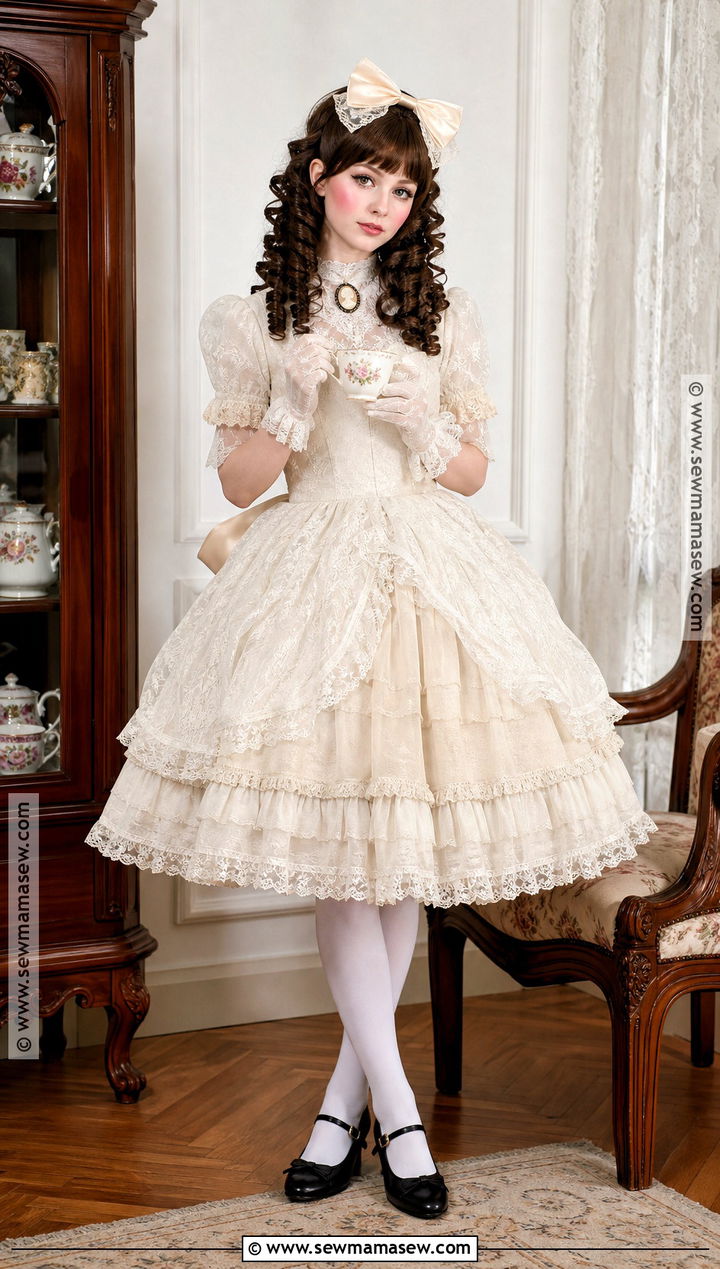 Classic Porcelain Doll Costume - 40 doll halloween costume ideas