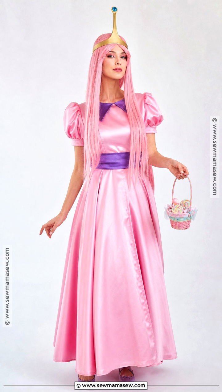 Classic Princess Bubblegum Costume With Pink Gown - 40 princess bubblegum costume ideas
