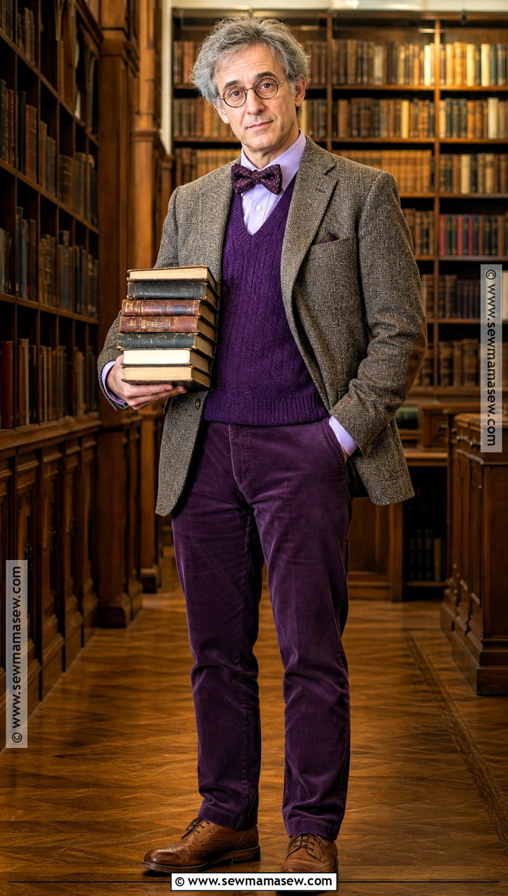 Classic Professor Plum Tweed Costume - 30 clue character costumes