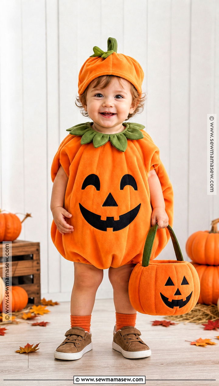 Classic Puffy Toddler Pumpkin Costume - 30 toddler pumpkin costume ideas