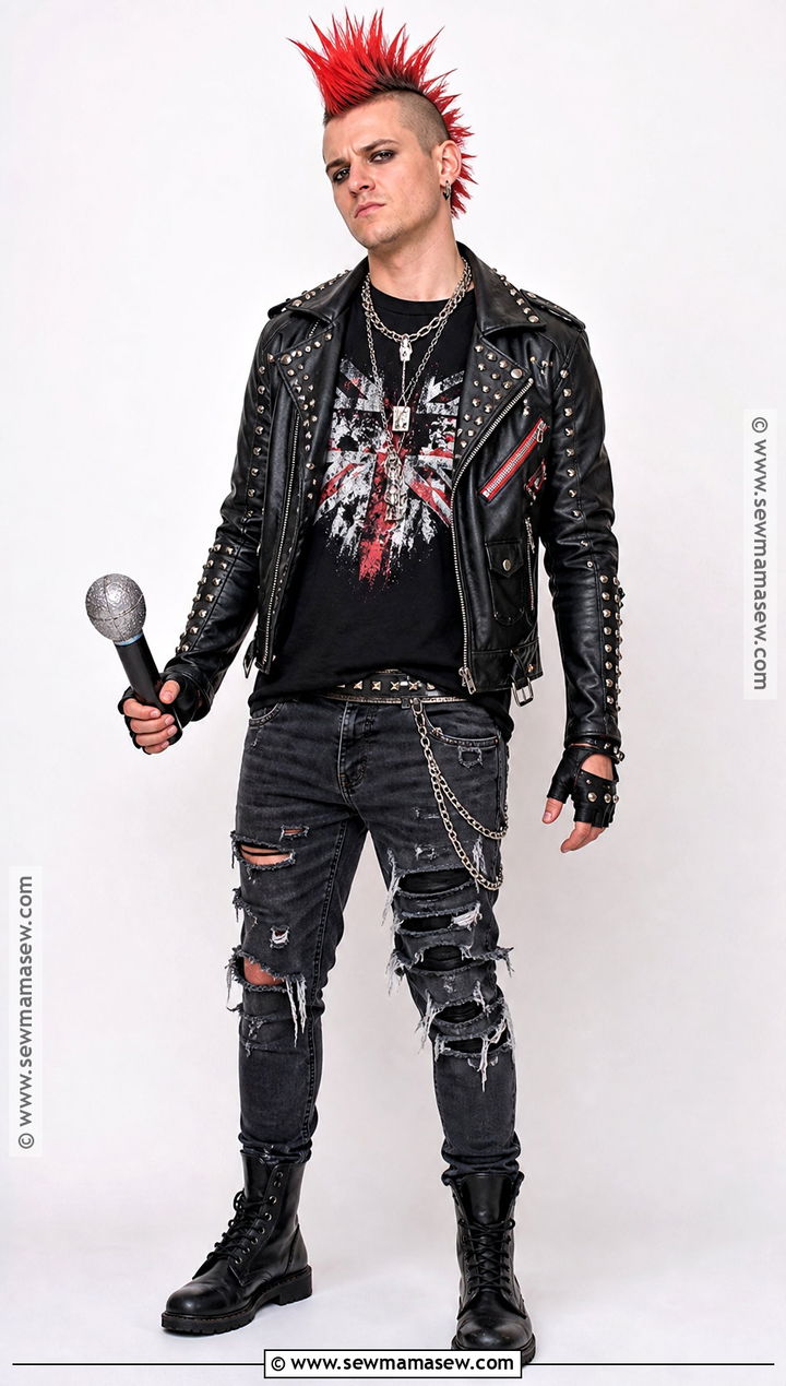 Classic Punk Rocker Costume - 30 punk halloween costume ideas