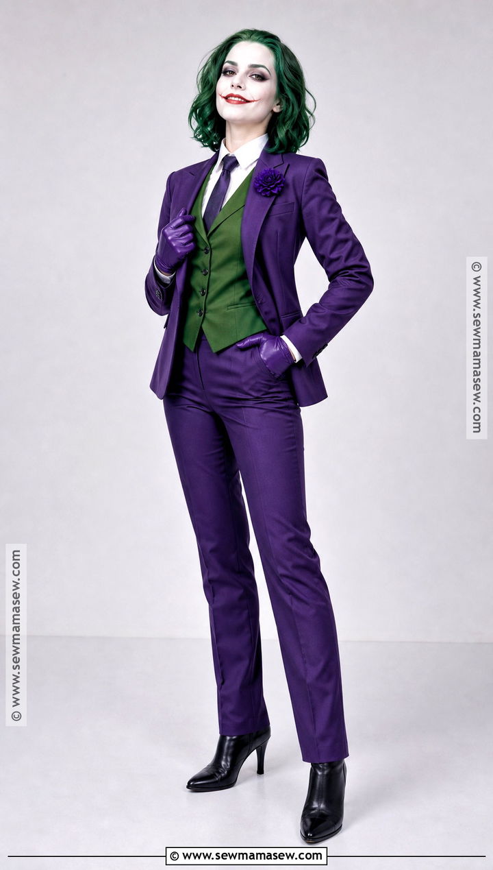 Classic Purple Suit Female Joker Costume - 35 female joker costume ideas