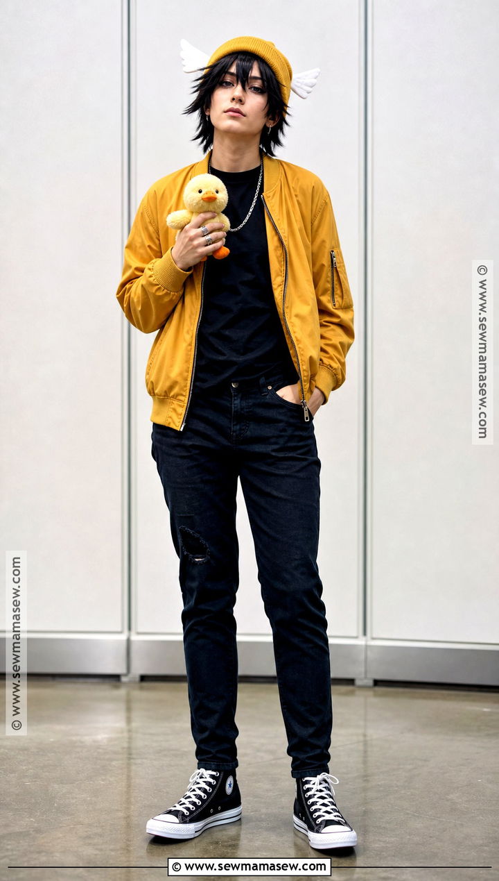 Classic Quackity Cosplay With Yellow Beanie - 30 quackity cosplay ideas