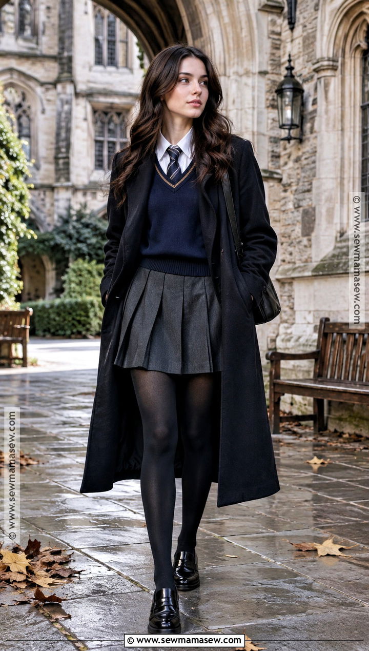 Classic Ravenclaw Uniform Outfit - 15 Ravenclaw Fall Outfit Ideas