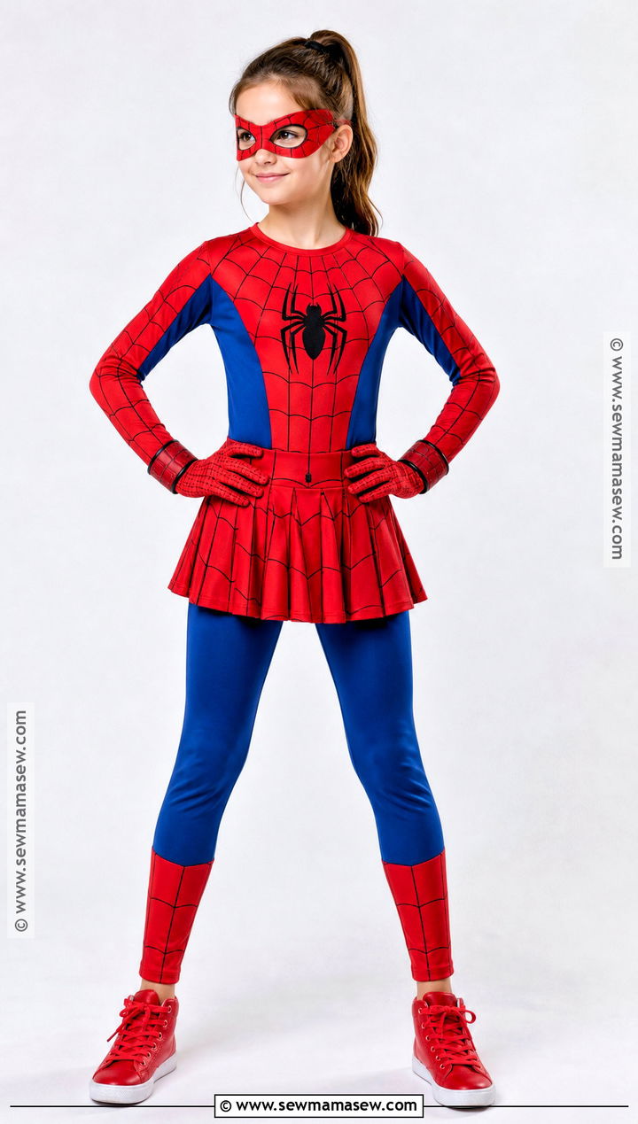 Classic Red And Blue Spider Man Girl Costume - 30 spiderman girl costume ideas