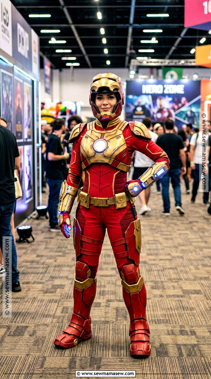 Classic Red And Gold Iron Man Costume - 30 Iron Man Costume Ideas for Women