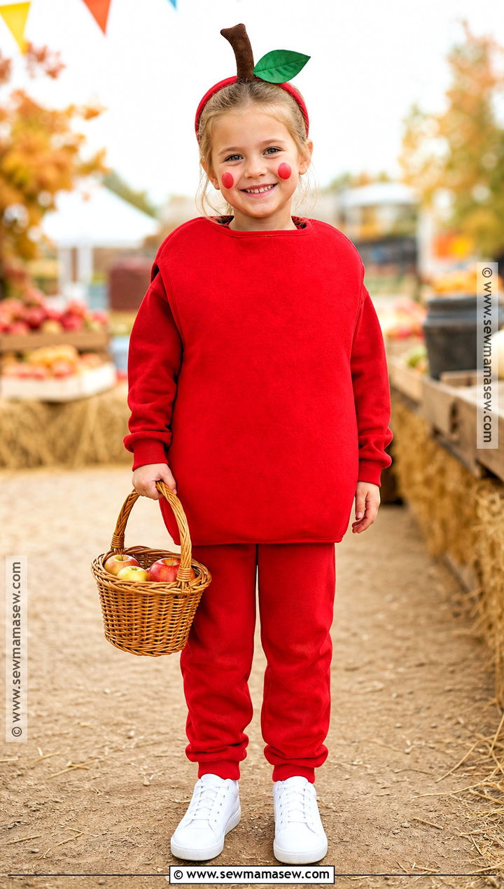 Classic Red Apple Costume - 30 apple costume ideas for kids