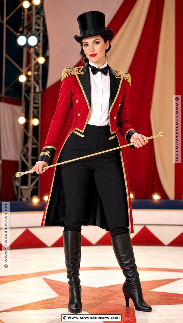 Classic Red Circus Ringmaster Costume - 30 circus ringmaster costume ideas