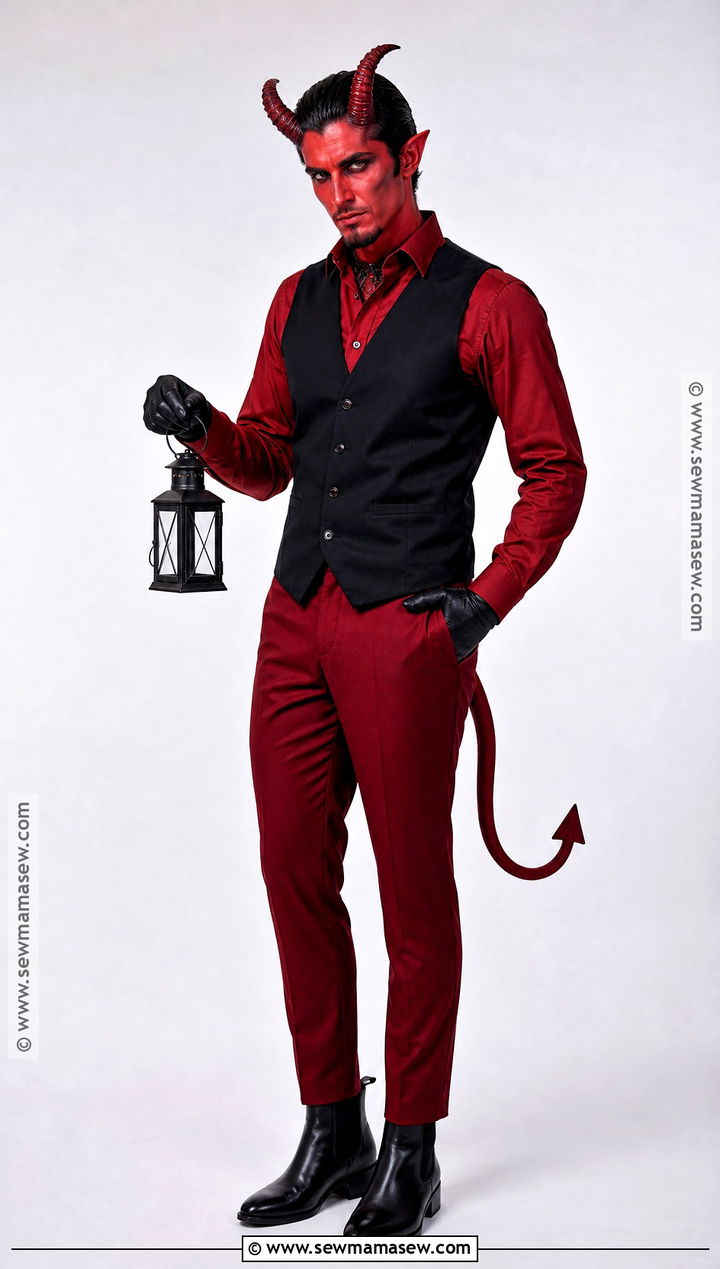 Classic Red Demon Outfit For Men - 30 demon outfit male ideas