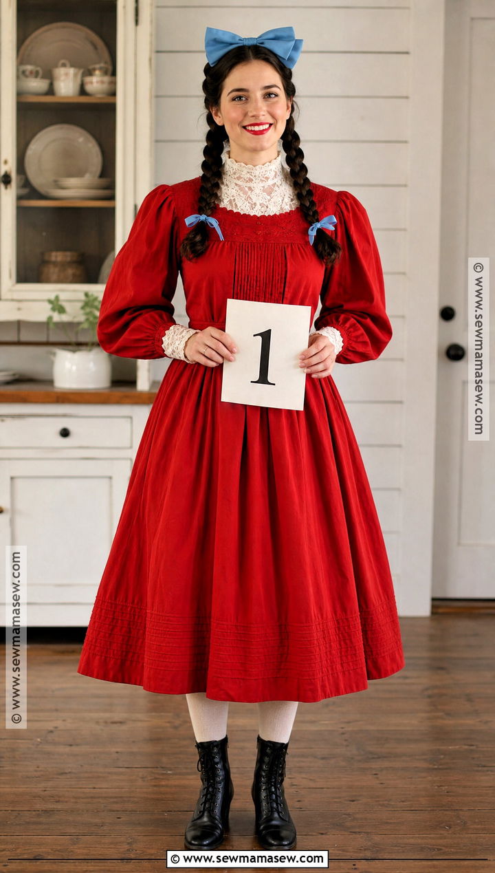 Classic Red Dress Pearl Costume - 30 pearl movie costume ideas