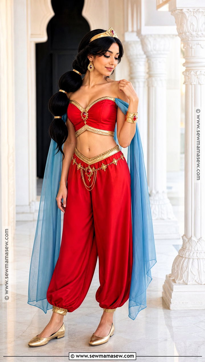 Classic Red Jasmine Costume - 30 red jasmine halloween costume ideas
