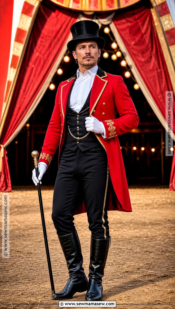 Classic Red Ringmaster Circus Costume - 30 circus costumes