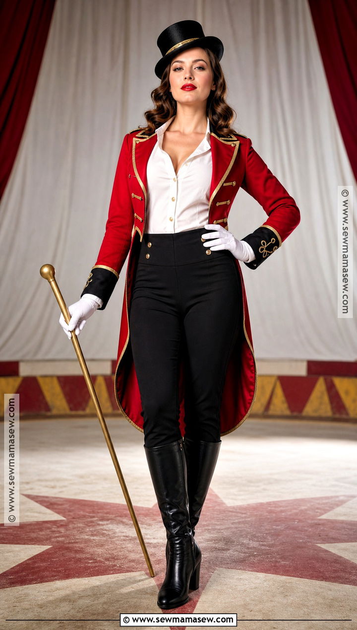 Classic Red Ringmaster Costume - 30 Circus Costume Ideas for Women