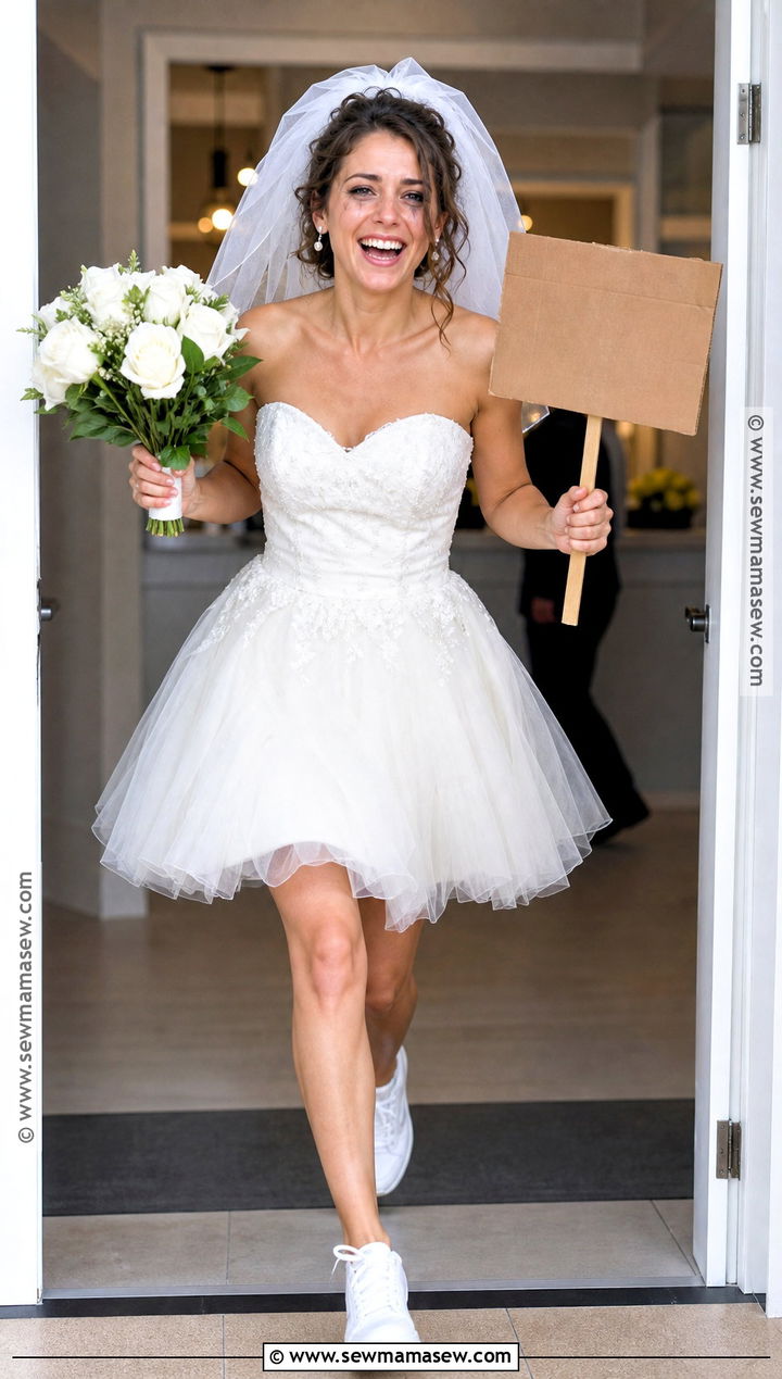 Classic Runaway Bride Costume With Sneakers - 30 runaway bride costume ideas