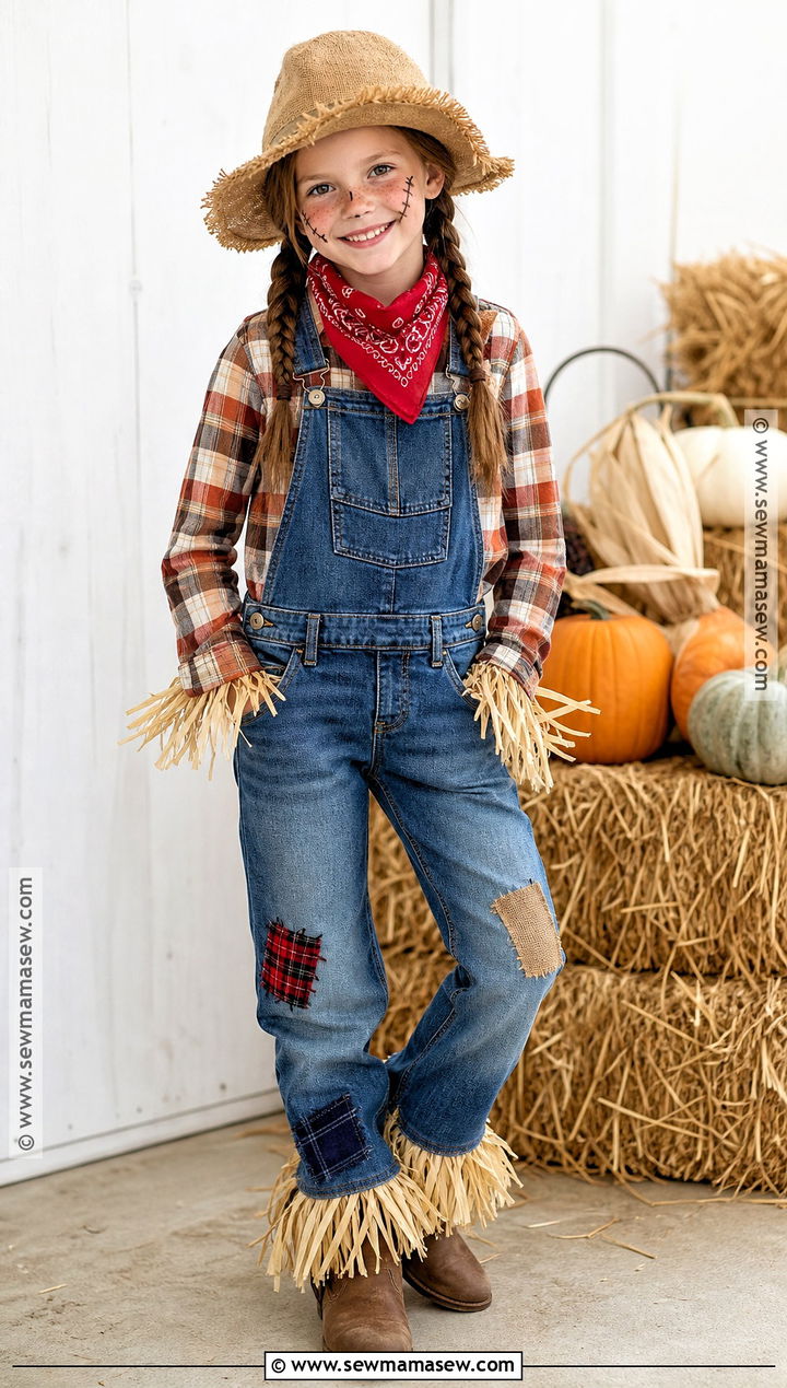 Classic Scarecrow Costume - 30 easy halloween costumes for kids