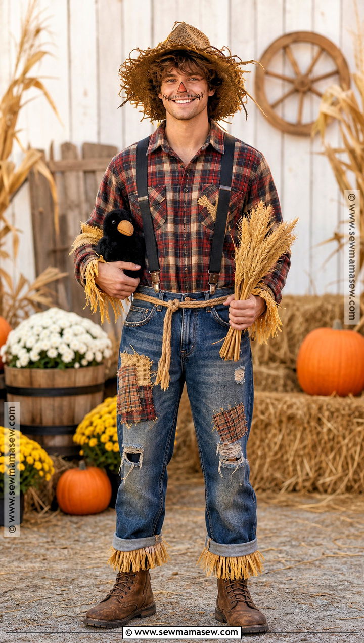 Classic Scarecrow Costume - 30 easy halloween costumes for men