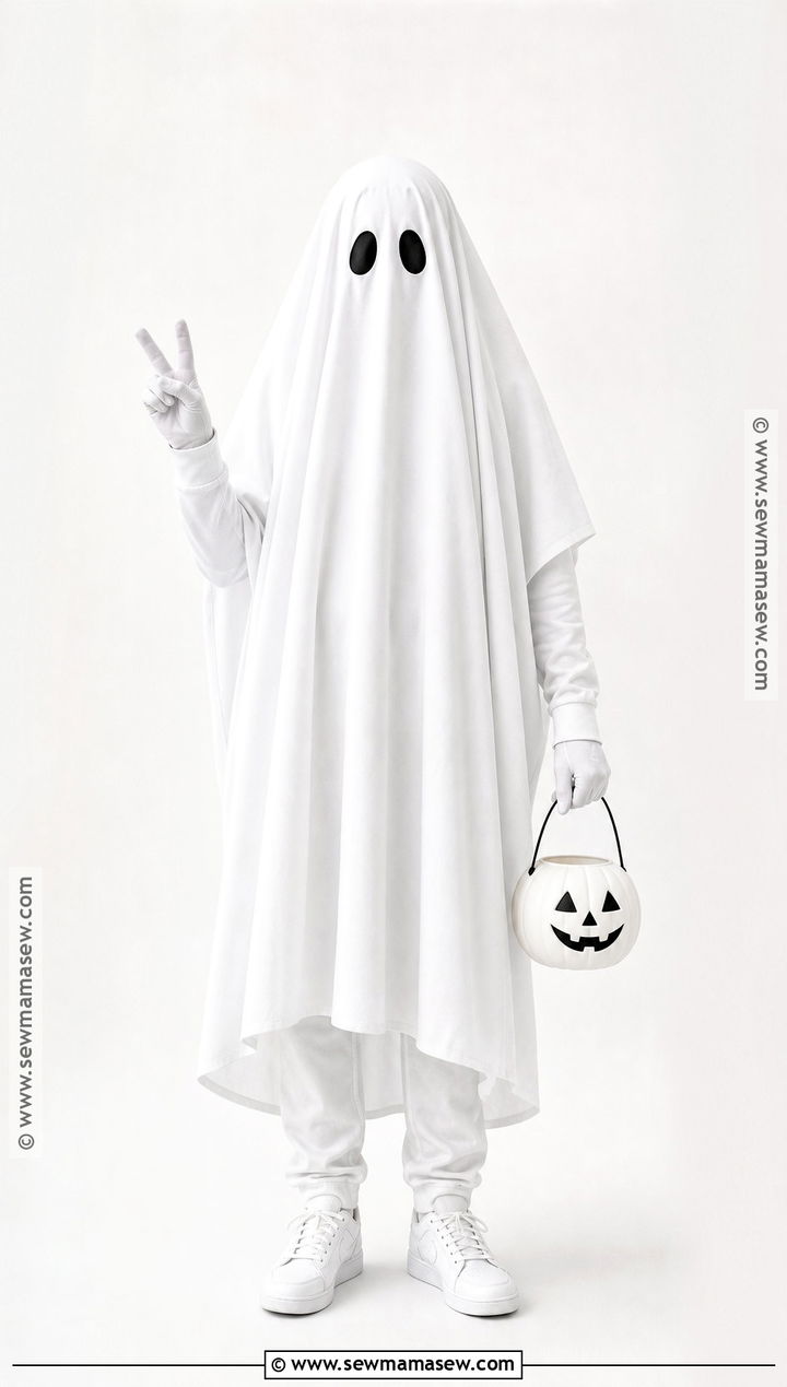 Classic Sheet Ghost Costume - 45 2025 Halloween Costumes