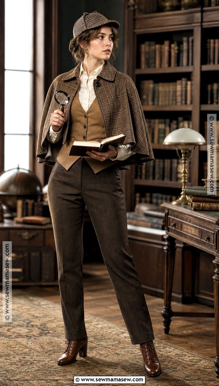 Classic Sherlock Holmes Costume With Deerstalker - 30 Sherlock Holmes Costume Ideas for Women