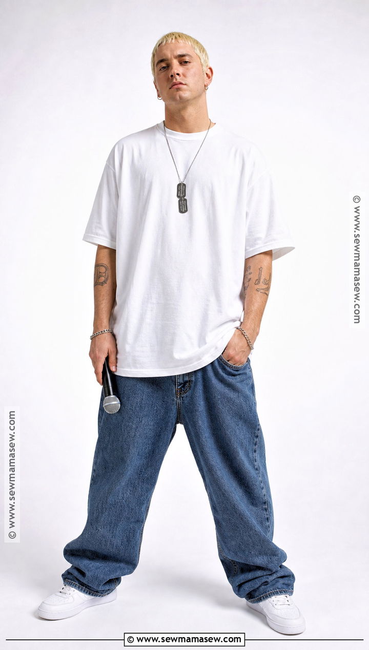 Classic Slim Shady Costume With White T Shirt - 35 slim shady costume ideas