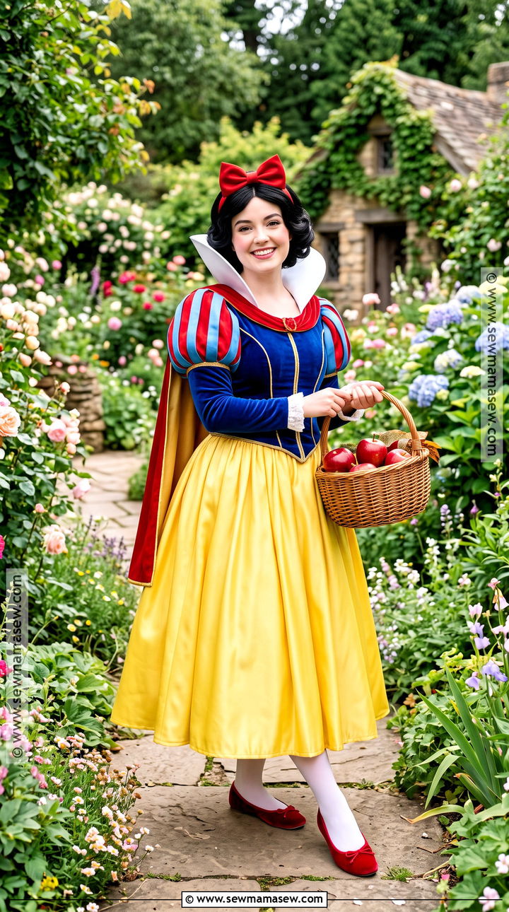 Classic Snow White Cosplay With Yellow Skirt - 35 snow white cosplay ideas
