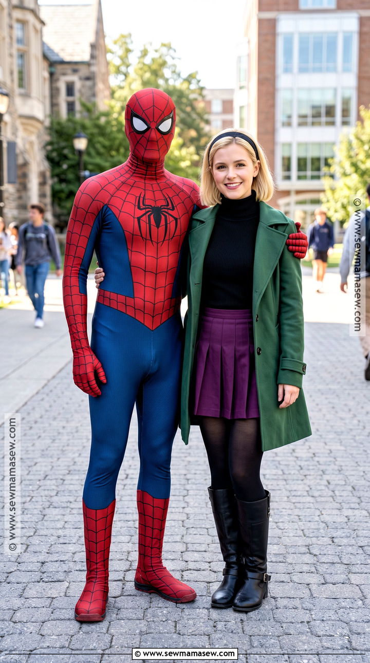 Classic Spider Man And Gwen Stacy Costume - 30 Spiderman Couples Costume Ideas