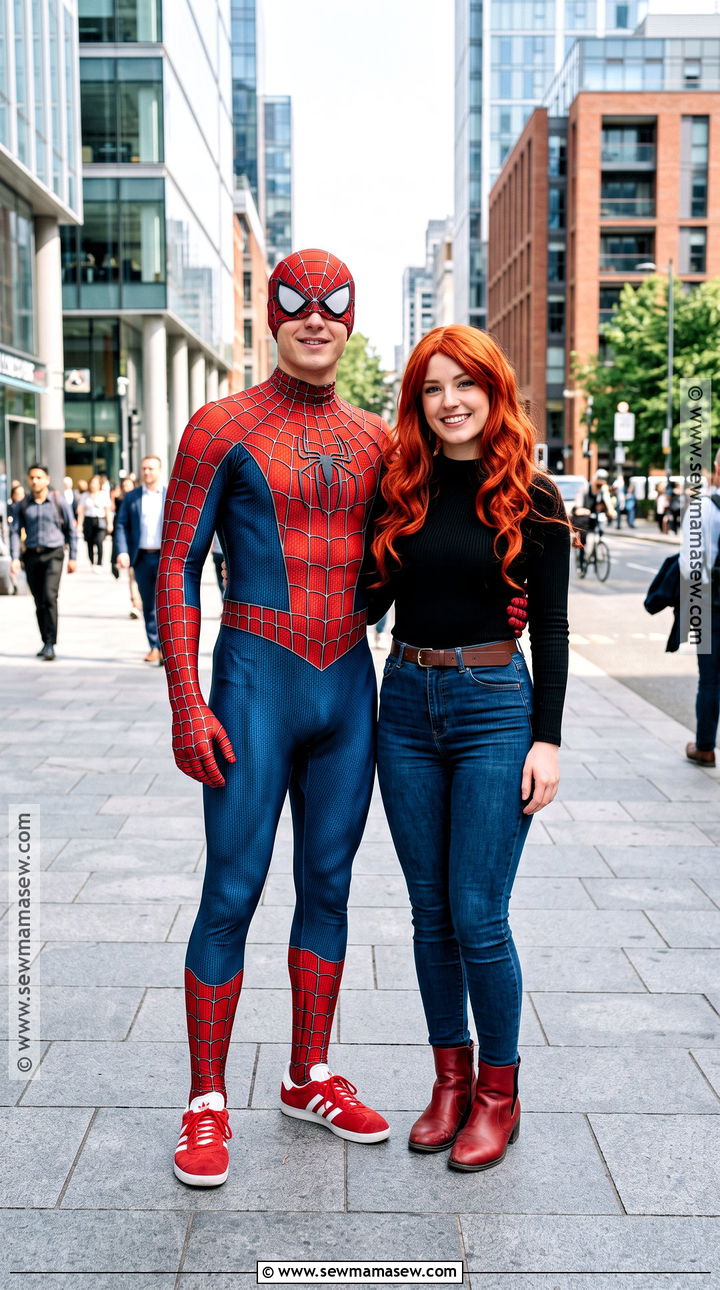 Classic Spider Man And Mary Jane Costume - 30 Spiderman Couples Costume Ideas