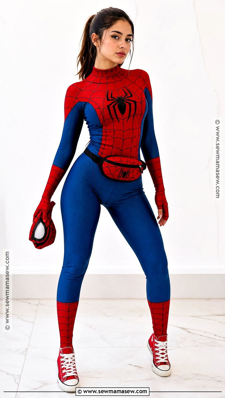 Classic Spider Man Costume for Women - 30 spiderman halloween costumes for women