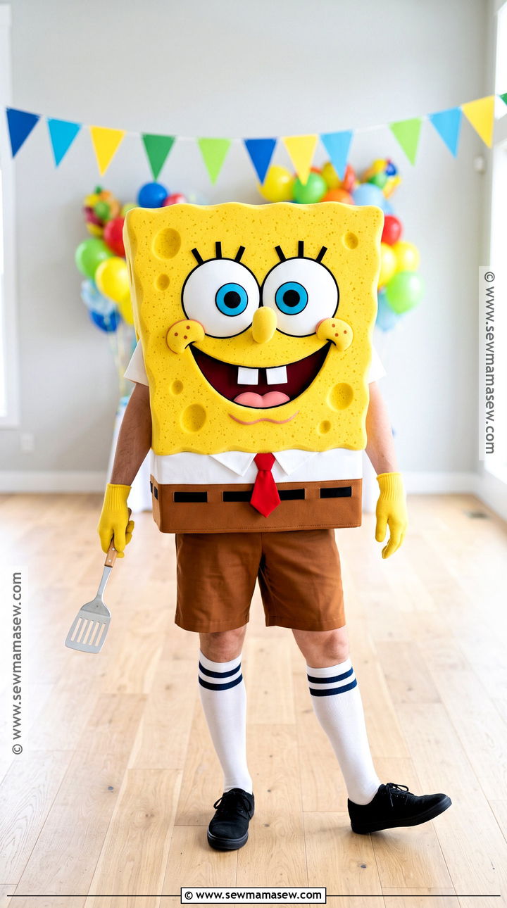 Classic SpongeBob Costume - 35 spongebob halloween costumes