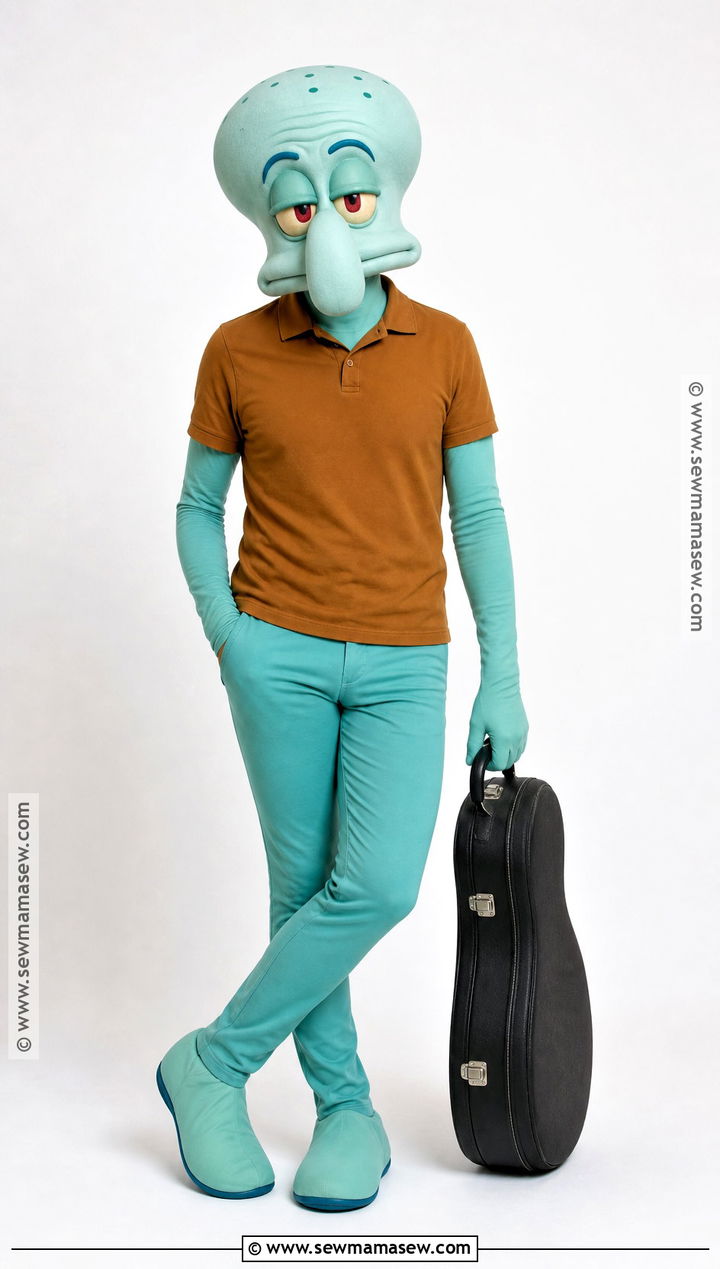 Classic Squidward Costume - 35 spongebob halloween costumes