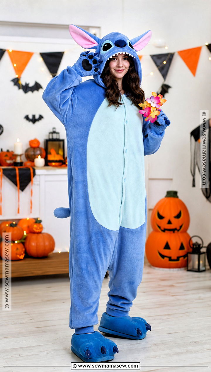 Classic Stitch Onesie Costume - 30 stitch halloween costume ideas