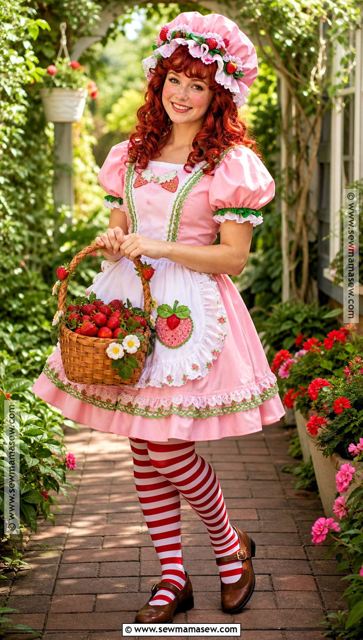 Classic Strawberry Shortcake Costume - 30 strawberry shortcake and friends costume ideas