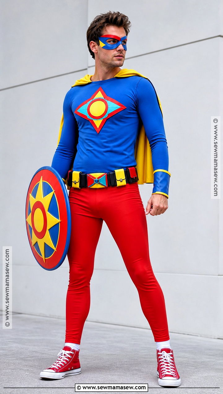 Classic Superhero Costume With Cape - 50 halloween costumes ideas